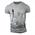 cheap Men&#039;s 3D T-shirts-Graphic Reflection Retro Vintage Casual Street Style Men&#039;s 3D Print T shirt Tee Sports Outdoor Holiday Going out T shirt Light Grey Dark Gray Short Sleeve Crew Neck Shirt Spring &amp; Summer Clothing