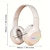 זול אוזניות אלחוטיות אמיתיות TWS-m9 אוזניות בלוטות&#039; פולטות אור מתקפלות כרטיס led אוזניות אלחוטיות סוג-c טעינה משרד משחק רב סצינות