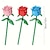 זול פסלים-1 יחידה הצעה יצירתית ליום האהבה דגם פרח ורד רומנטי, צעצוע חיבור פשוט, מתנת וידוי לפסחא