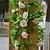 preiswerte Künstliche Blumen &amp; Vasen-2 Stück Simulation Rose Seidenrebe Hochzeitsdekoration Heimdekoration