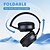 abordables Écouteurs sans fil, oreillettes Bluetooth-Casque d&#039;écoute sans fil Bluetooth m9, émettant de la lumière, pliable, carte led, charge type-c, utilisation multi-scènes, jeu, bureau