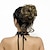 abordables Chignons-chignons Chignon Cheveux Synthétiques Pièce de cheveux Extension des cheveux Ondulé Boucle rebondissante Soirée du quotidien Usage quotidien Châtain