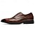 abordables Officiel-Homme Oxfords Cuir PU Respirable Confortable Antidérapantes Lacet Marron Automne Hiver