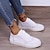cheap Women&#039;s Sneakers-Women&#039;s Sneakers Plus Size Office Daily Solid Colored Flat Heel Round Toe Casual Minimalism Suede Lace-up Black White Blue