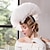 billige Partyhatter-pannebånd hatter hodeplagg sinamay topp lue slør lue bryllup teselskap elegant retro med skjøting tyll hodeplagg hodeplagg