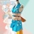 economico Costumi anime-Ispirato da One Piece Nami Anime Costumi Cosplay Giapponese Carnevale Abiti Cosplay Senza maniche Costume Per Per donna