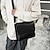 Χαμηλού Κόστους Ανδρικές τσάντες-Ανδρικά Τσάντα χιαστί Τσάντα Messenger PU δέρμα Καθημερινά Φερμουάρ Μεγάλη χωρητικότητα Συμπαγές Χρώμα Μαύρο Λευκό Καφέ