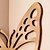 preiswerte Wandskulpturen-An der Wand montiertes Ausstellungsregal – nagelfreies Design, rohe Holzfarbe, einfache schmetterlingsförmige Wanddekoration, handmontiertes kleines Aufbewahrungsregal aus Holz im Graffiti-Stil