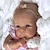 billige Dukker-19 inch Reborn-dukker Genfødt baby dukke livagtige Gave Nyt Design Kreativ Smuk Klæde 3/4 silikone limbs og bomuld fyldt krop med tøj og tilbehør til pigers fødselsdag og festival gaver
