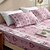 billige Lagner &amp; pudebetræk-glad mors dag pink forårsmønster lagner sæt ultra blødt åndbart silkeblødt sengetøj dyb lomme 100% mikrofiber sengetøj lagner 3 dele queen king size