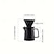 abordables Appliance au café-1 ensemble de pot de partage en céramique noire goutte à goutte à café américain v60, ensemble ménager de tasse filtrante, pour préparer du café, du thé et frapper du lait pur, facile à utiliser,