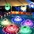 abordables Luces subacuáticas-Luces LED solares para piscina, luces flotantes para piscina con cambio de color RGB, luces LED sumergibles impermeables para iluminación al aire libre, jardín, patio, césped, camino, boda, fiesta, decoración de piscina, 1/2 piezas