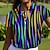 billige Kvinners golfklær-Dame POLO T-skjorte Lys Rosa Blå Kortermet Solbeskyttelse Topper Stribe Dame golfantrekk Klær Antrekk Bruk klær