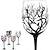 billige Drikkeglass-four seasons tree vinglass, ideell for hvitvin, rødvin eller cocktailer, nyhetsgave til bursdager, bryllup, valentinsdag 1 stk.
