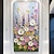 levne Květinové či botanické obrazy-velký 3d barevný květinový ručně malovaný olejomalba jarní kytice plátno texturované nástěnné umění minimalistická ložnice dekorace na postel svatební suvenýr dárek bez rámu
