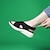 billige Sneakers til kvinder-Dame Kondisko Sports-sandaler udendørs Daglig Lave hæle Åben Tå Mode Sporty PU Hjemmesko Mandel Sort Grøn