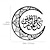 levne nástěnné sochy-Dřevěná nástěnná výzdoba ramadánského festivalu - černá kreativní vyřezávaná kaligrafická deska ve tvaru měsíce, vyrobená z dřevěného materiálu, ideální náboženský dárek pro muslimy, ideální pro