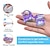 levne Koupelnové pomůcky-1 pár vymezovačů prstů pro muže a ženy fialové gelové oddělovače prstů pro zkroucené a překrývající se prsty vbočené palce narovnávač prstů na velké a druhé prsty