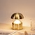 tanie Lampy stołowe-Metalowa lampa stołowa w kształcie grzybka o średnicy 5,5 cala, ładowana z 3-kolorową, przyciemnianą lampą stołową w sypialni, salonie