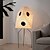 cheap LED Floor Lamp-Floor Lamp Washi Paper, E27 Bulb Compatible for Study, Bedroom, Office Minimalist Art Design
