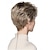 cheap Older Wigs-Blonde Short Wig with Bangs Layered Blonde Mix Brown Wigs for White Women Ash Blonde Wig with Dark Roots Short Hair Wigs for Women Synthetic Natural Looking Wig for Daily