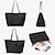 cheap Handbag &amp; Totes-Women&#039;s Tote Bag Set Hobo Bag Oxford Cloth Office Daily Holiday Buckle Large Capacity Waterproof Solid Color Patchwork Khaki / brown magnetic buckle Khaki / black magnetic buckle Black magnetic buckle