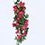 זול פרחים ואגרטלים מלאכותיים-שפר את עיצוב הקיר שלך עם היופי העדין של גפן ורדים מלאכותי בעל 19 ראשים - מושלם להוספת מגע של רומנטיקה ואלגנטיות לכל חדר או אירוע