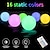 cheap Outdoor Wall Lights-Solar LED Floating Light 16 Color Remote Control Solar Luminous Ball Light Inflatable Waterproof Pool Ball Floating or Hanging Garden Backyard Pond Wedding Pool Decor (14in)