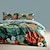 preiswerte exklusives Design-Bettbezug-Set mit tropischem Pflanzenmuster, weiches 3-teiliges Luxus-Baumwoll-Bettwäsche-Set, Heimdekoration, Geschenk, Doppelbett, King-Size-Bett, Queen-Size-Bett