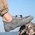 voordelige Heren Oxfordschoenen-Voor heren Sneakers Retro Handgemaakte schoenen Wandelen Casual Dagelijks Leer Ademend Comfortabel Elastiekje Khaki Grijs Lente Herfst