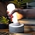 billiga Bordslampor-spakljus miljöbelysning ny design 8 tum (cirka 20,3 cm) stavljus skakströmbrytare uppladdningsbar trådlös silikon led nattlampa vägglampa