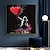 olcso Portrék-kézi festék banksy művészlány szív ballonnal graffiti művészet festmény vászon nagy méretű kreatív műalkotás nappali dekorációhoz keret nélkül