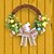 levne Velikonoční dekorace-velikonoční věnec zajíčka se závěsem na dveře z pěnového vajíčka, zdobený motýlími mašlemi - ideální pro domácí dekorace a focení