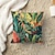 abordables estilo floral y plantas-1 PC Terciopelo Cobertor de Cojín, Estampado Sencillo Casual Cuadrado Tradicional Clásico