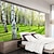 cheap Floral &amp; Plants Wallpaper-Cool Wallpapers Nature Wallpaper Forest Birch Landscape Wall Mural Roll Sticker Peel and Stick Removable PVC/Vinyl Material Self Adhesive/Adhesive Required Wall Decor for Living Room Kitchen Bathroom