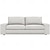 levne IKEA Obaly-kivik 3místný polyesterový lněný potah na pohovku ikea jednobarevný 100% polyesterový potah