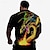 olcso Férfi 3D pólók-sárkány őrző x lu | férfi férfi tűzsárkány mitikus lény sötét stílusú utcai ruha póló rövid ujjú