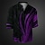 cheap Men&#039;s Henley Shirt-Texture Gothic Men&#039;s Linen Shirt Shirt Daily Wear Vacation Going out Spring &amp;  Fall Stand Collar Long Sleeve Black, Blue, Purple S, M, L Slub Fabric Shirt
