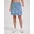 cheap Women&#039;s Golf Clothing-Women&#039;s Golf Skorts Light Blue Bottoms Paisley Ladies Golf Attire Clothes Outfits Wear Apparel