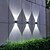 cheap Outdoor Wall Lights-1 Pc solar powered wall lamp with upper and lower lights, outdoor fence, courtyard, garden decoration light