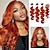 cheap 3 Bundles with Closure-Body Wave 3&amp;1 Bundles With Closure #350 Ginger Orange Human Hair Weaving With 4*4 Closures Pre-colored Brazilian Hair Extension