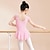 voordelige Kinderdanskleding-Kinderdanskleding Ballet Kleding Geplooid Pure Kleur Gesplitst Voor meisjes Prestatie Opleiding Korte mouw Hoog Katoenmix