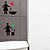 お買い得  ウォールステッカー-バスルームのクリエイティブな禁止標識トイレデカール - バスルームの家の装飾用の取り外し可能なステッカー - ユニークな背景装飾用のトイレの壁のステッカー