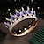 abordables Accessoires de coiffure-Couronne ronde baroque en alliage, couvre-chef d&#039;anniversaire de célébrité d&#039;internet, cadeau pour adulte de dix-huit ans, couronne de reine