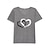 economico T-Shirt da donna-Per donna maglietta Con cuori Stampa San Valentino Fine settimana Essenziale Manica corta A V Rosso