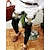 economico Chino-Per uomo Pantaloni Chino Pantaloni da jogger Stampa Geometria Lunghezza intera Informale Giornaliero Pantaloni Semplice ma elegante Nero / Bianco Verde Media elasticità