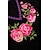 cheap Ethnic Dresses-Women&#039;s Black Dress Casual Dress Mexican Floral Print V Neck Split Hem Maxi Dress Date Vacation Long Sleeve Summer Spring