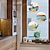 preiswerte Wand-Sticker-Sommer-Sonnenuntergang, Strand, Grün, Möwen, kreative Wandaufkleber – abnehmbare Aufkleber für Wohnzimmer, Küche, Schlafzimmer, Badezimmer und Toilette, die Ihrem Zuhause eine erfrischende