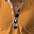 お買い得  メンズ ヘンリーシャツ-グリッド / タータンチェック ファッションカジュアル 男性用 プリントシャツ アウトドア ストリート デイリーウェア 春夏 折襟 長袖 ブラック, オレンジ S, M, L ポリスター シャツ