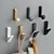 Недорогие Крючки для халатов-Скандинавские креативные крючки для одежды из алюминиевого сплава, настенные крючки для прихожей для гардероба, спальни, ключа, шляпы, сумки, пальто, полотенца